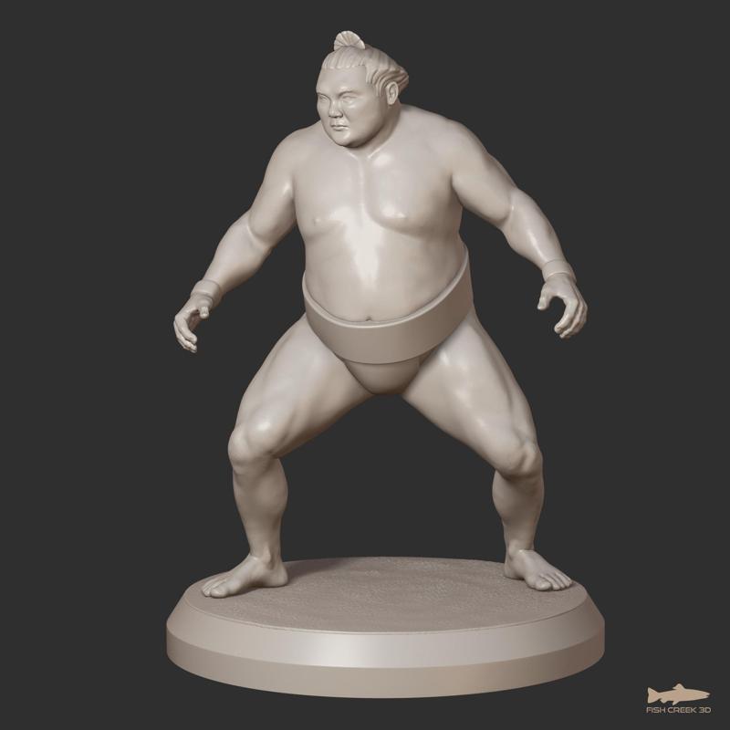 Sumo Yokozuna A - Sumo Wrestler Miniature