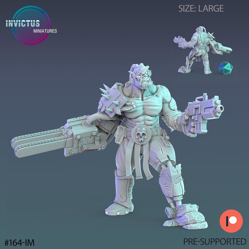 Orc Berserk / Warship Soldier / Male Space Warrior / Alien Base Predator / Cyberpunk Headhunter / Cosmic Invasion Army / Trooper Attack / Sci-Fi Encounter