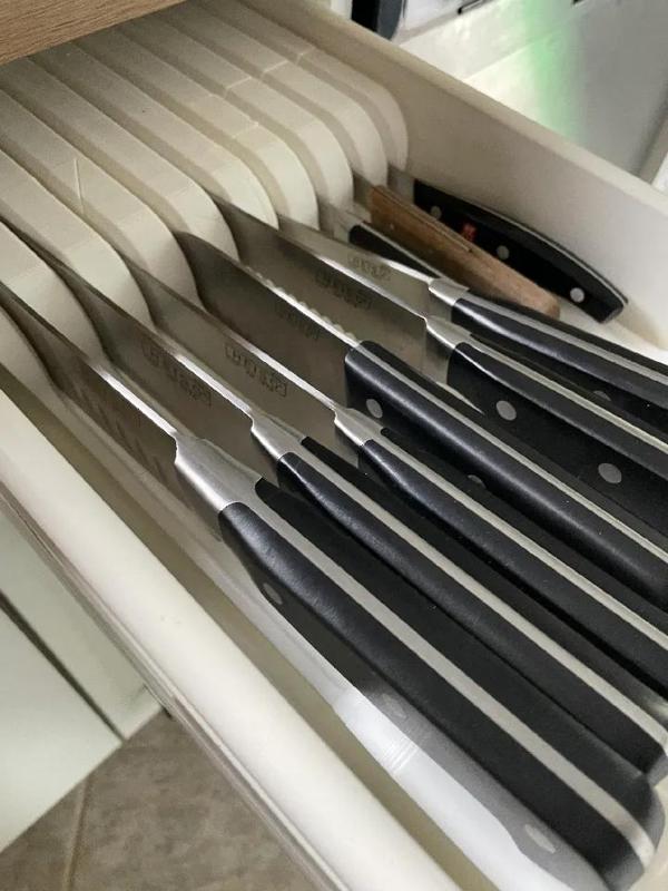 Knife insert for kitchen drawer   