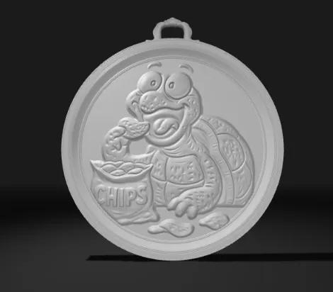 the CRUNCHY TURTLE ( relief sculpture )   