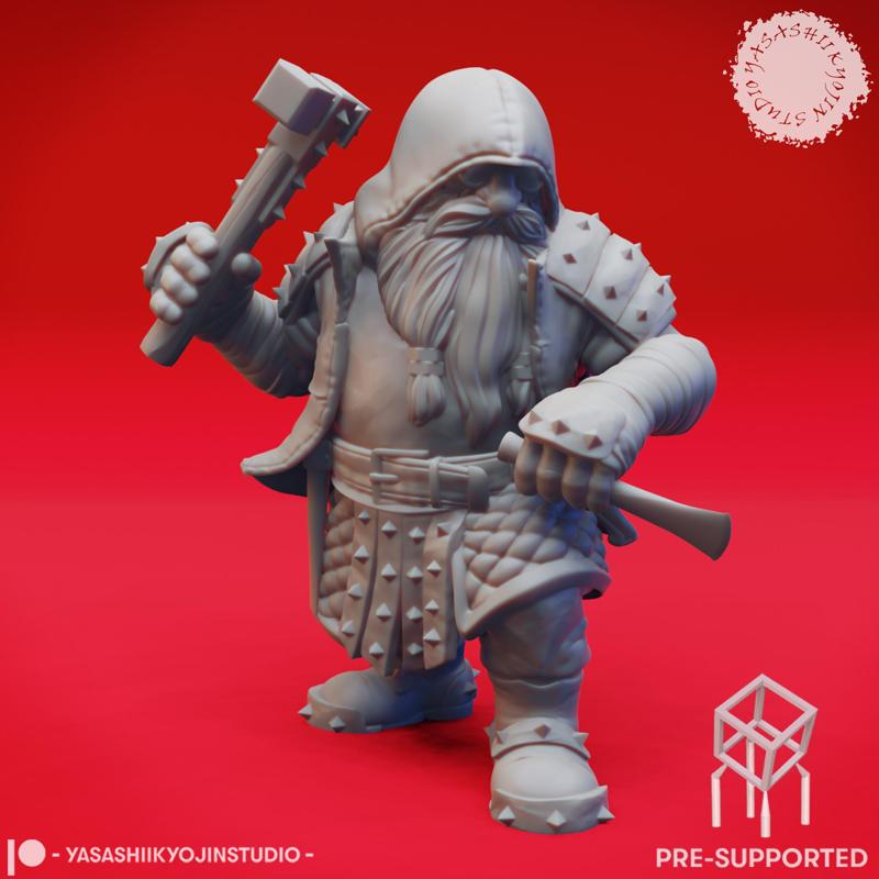 Duergar - Hammer - Tabletop Miniature (Pre-Supported)