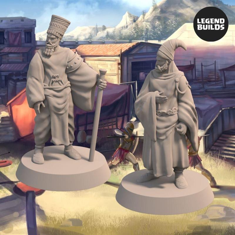Nobles of the City of Jagrad Bundle (2 unique miniatures) - 3D printable miniature - STL file