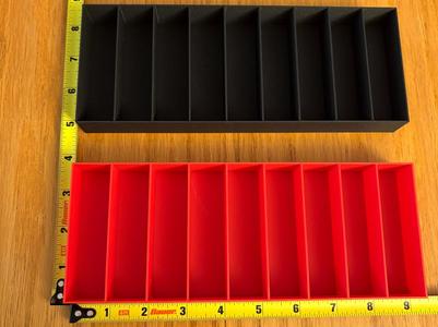 DIVIDER drawer TRAY 1" TALL X 3 1/2" X 9 1/1/16"