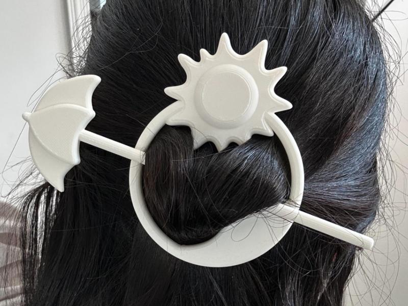 summer holiday hair pin