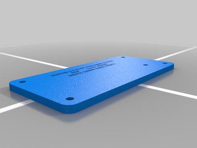 Tomar Digital Control Panel Drilling Template