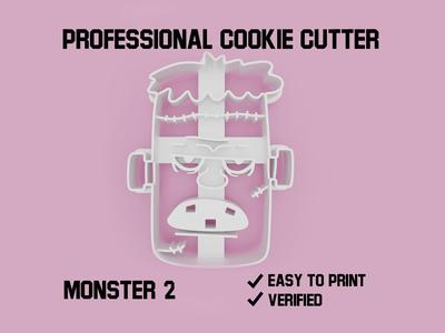 Monster 2 cookie cutter