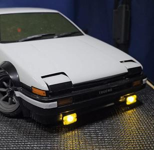 Duel servo Headlight mod for Kyosho Fazer D2 AE86   