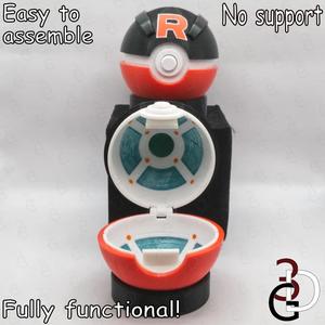 Functional Team Rocket Greatball Fully Detailed   