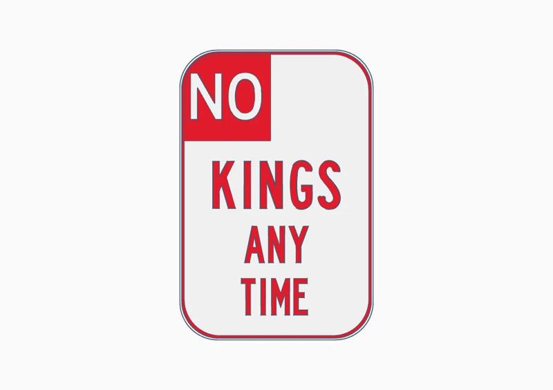 No Kings Sign   