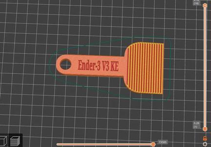 Basic printbed scraper Ender-3 v3 KE   