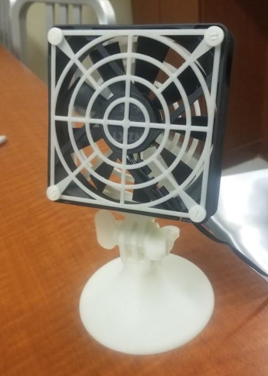 120 mm Computer Fan to Desk Fan Kit