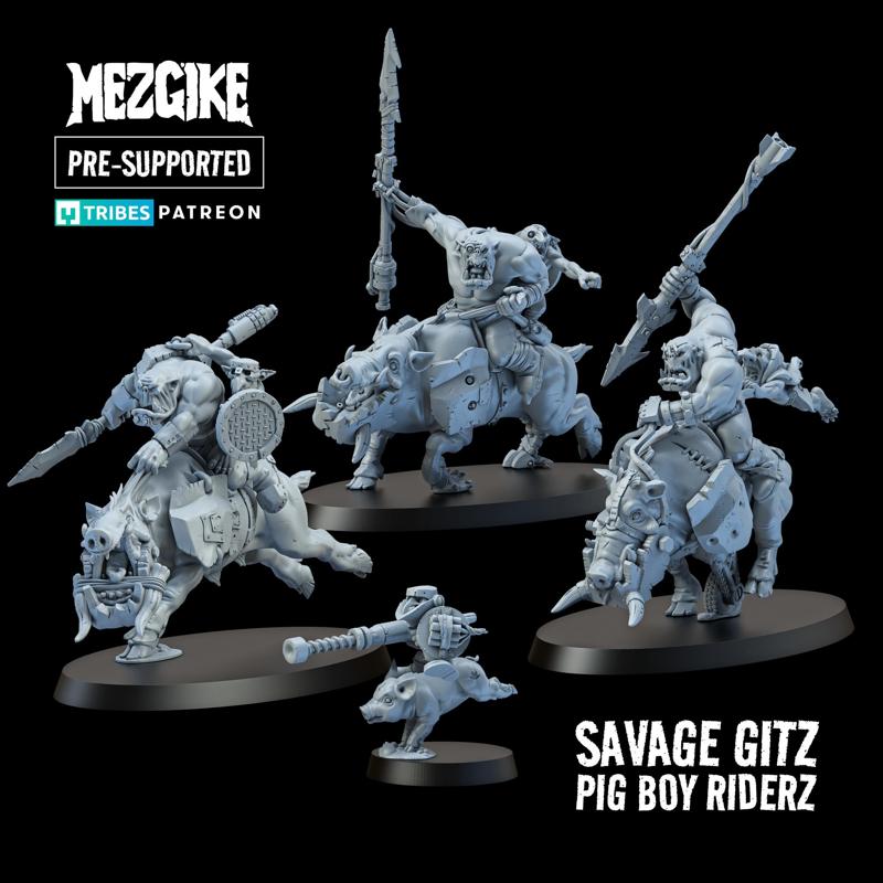 Pig boy riderz mob 'A' (pre-supported)