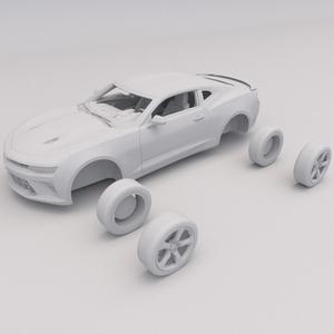 Chevrolet Camaro PRINTABLE Car 3D Digital STL File