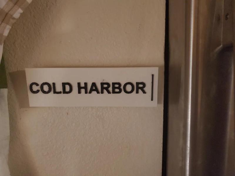 Cold Harbor | Severance Room Sign   
