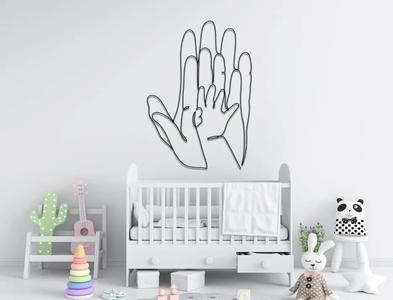 Family Hands Line Art   