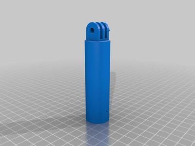 Selfie pole adapter for GoPro