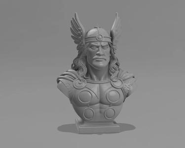 Thor-Inspired Warrior Bust   