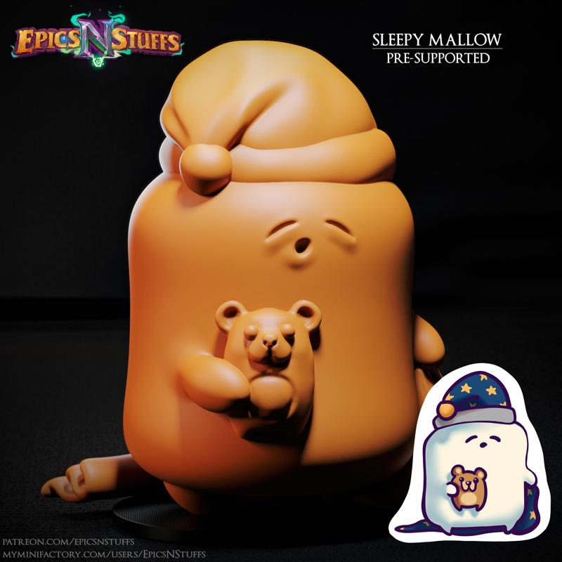 Sleepy Mallow Miniature, Pre-Supported