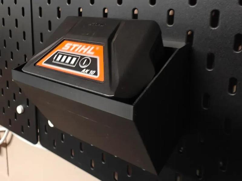 STIHL Battery holder compatible with Ikea SKADIS   