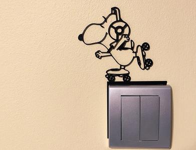 Snoopy Light Switch / Outlet Decoration – 3D Printable Model 8   