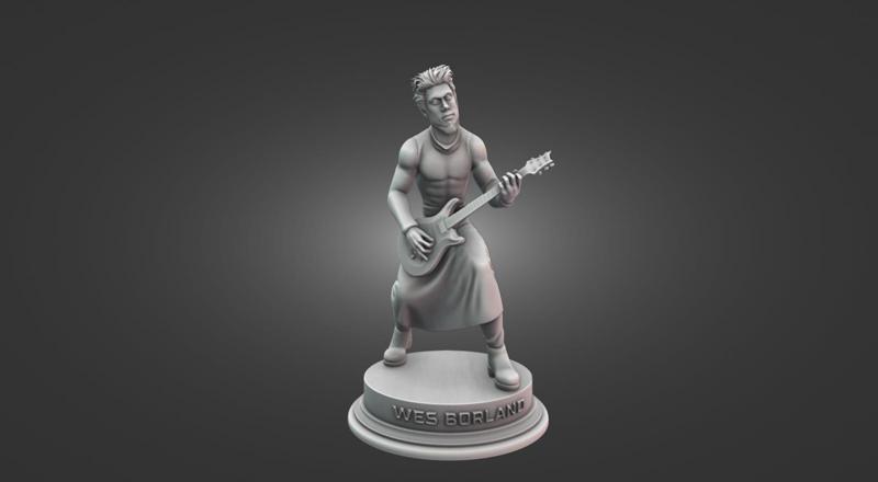 Wes Borland FIGURE (Limp Bizkit) - EXCLUSIVE ! BASED VIDEO MY WAY
