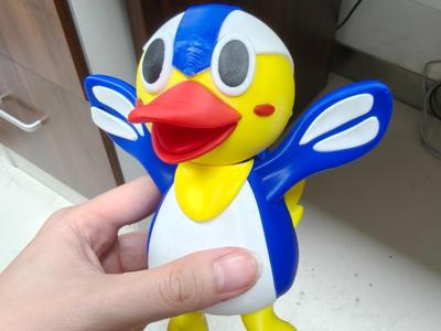 Cute mascot on Cyan Island