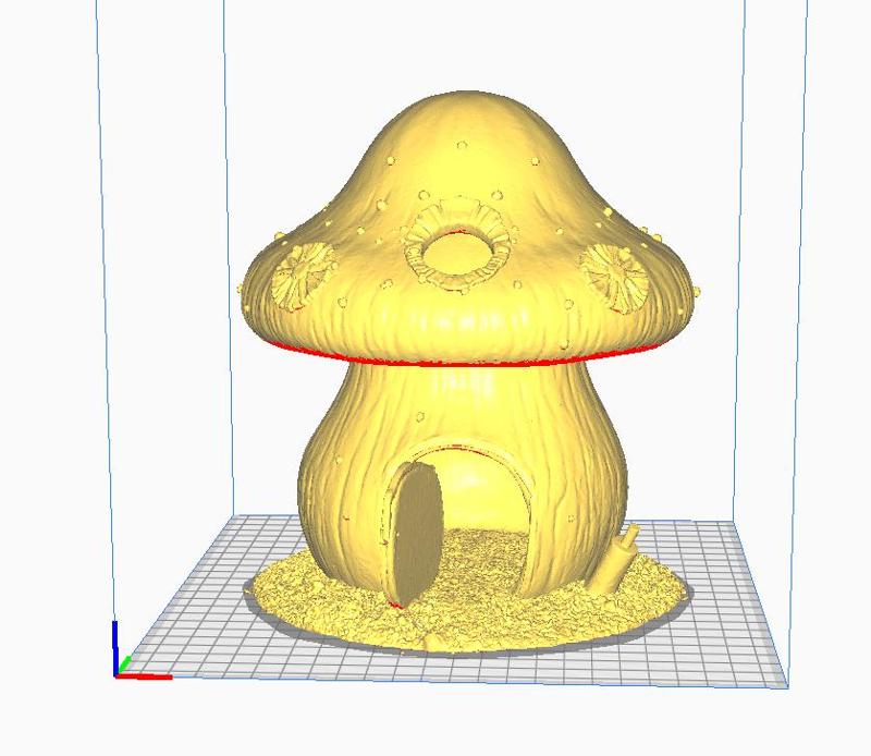 fiery mushroom hamster house