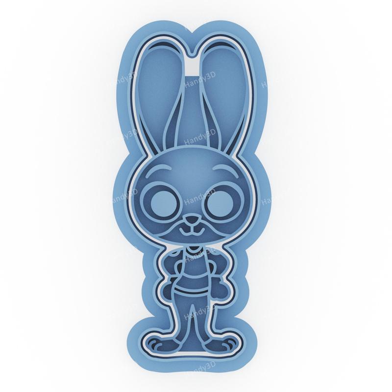 Judy Hopps Standing Cookie Cutter - 9cm