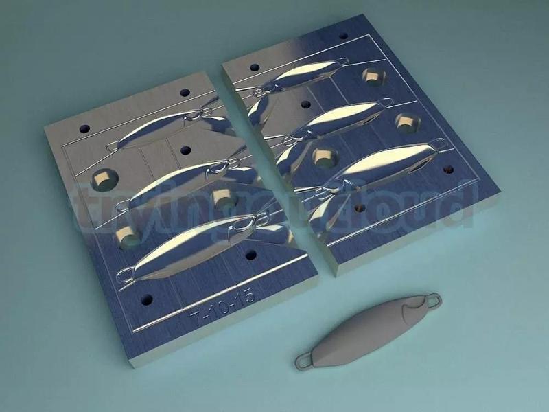 7-10-15 gram D Metal C Likeness Metal Jig Mold