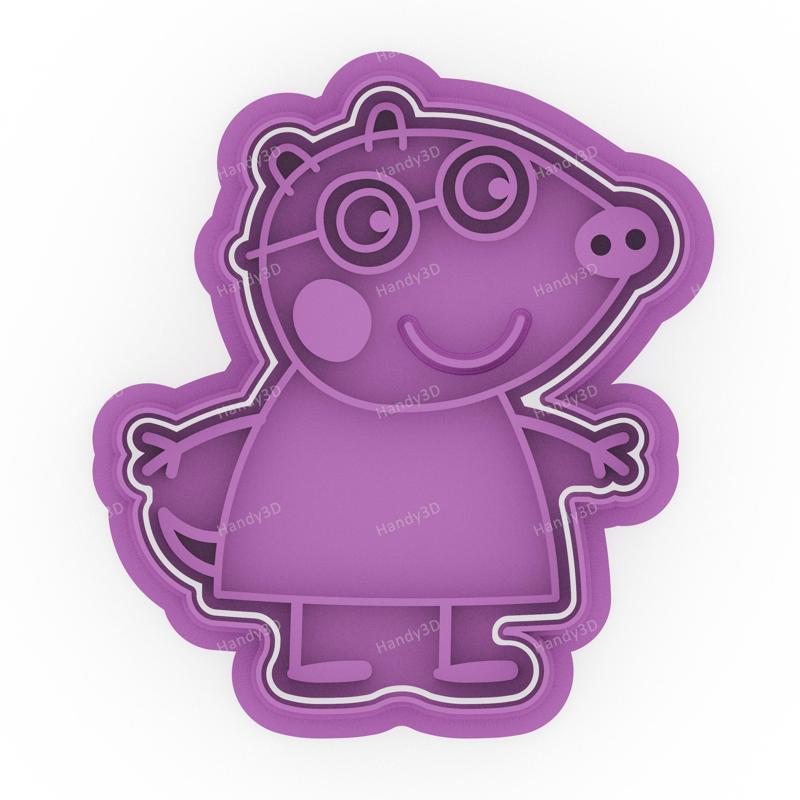 Molly Mole Cookie Cutter & Stamp - 8 cm