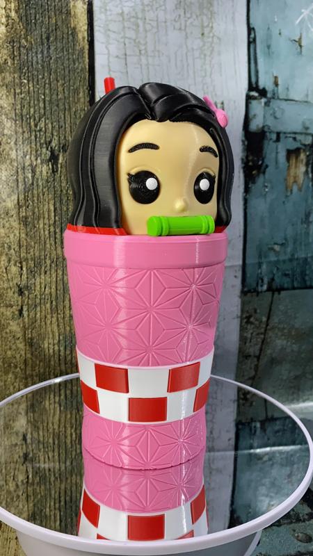 milkshake demon slayer nezuko cup