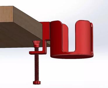 clamp-on cupholder for 3d printing