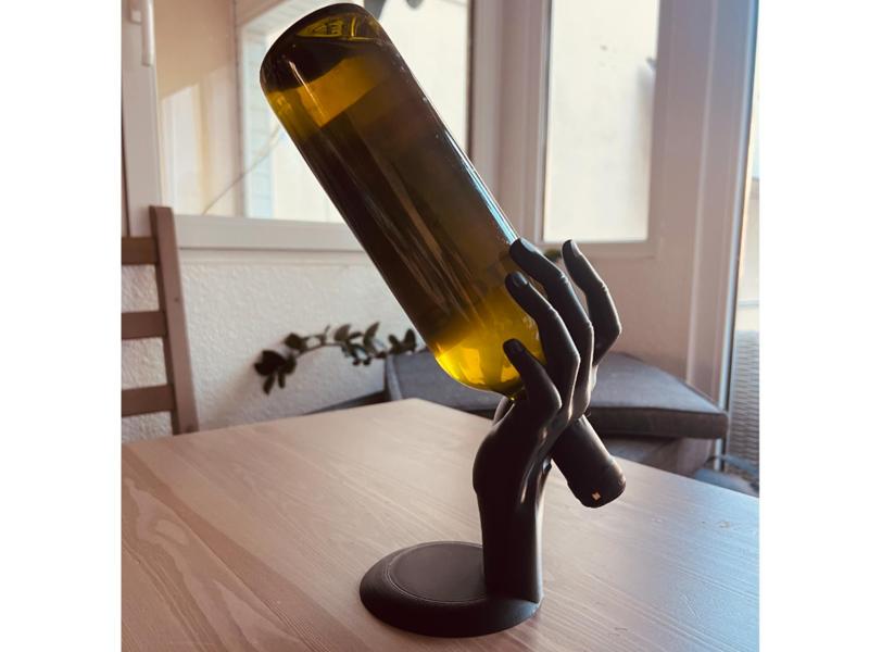 Wine Halter Hand – Wine Bottle Holder no support 