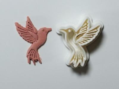 Hummingbird Polymer Clay Cutter Earrings Necklace