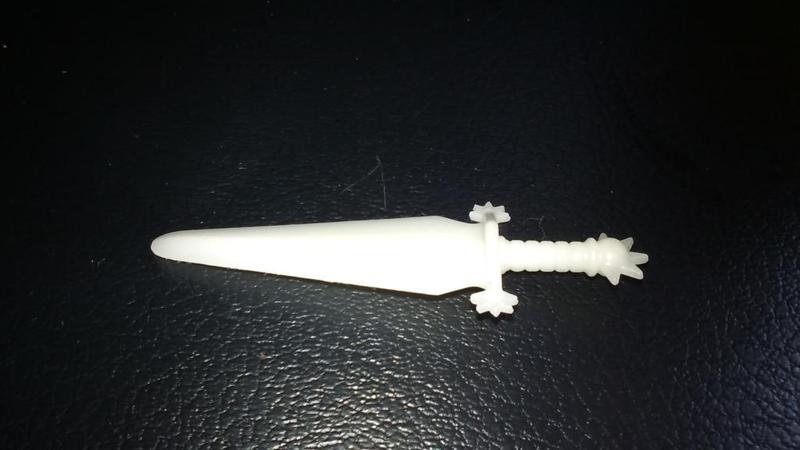 Solution: Glowing villain sword for Supernaturals minions (1980s)