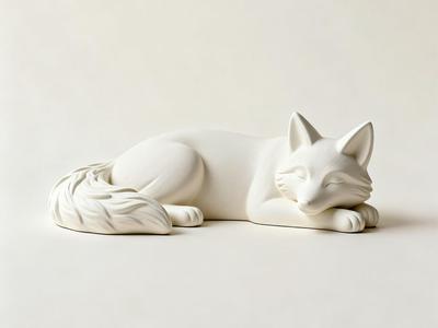 Sleeping Fox Creative Ornament