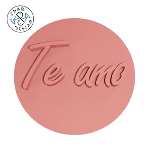 Te Amo - Stamp (2) - Embossed + Debossed - Cookie Cutter - Fondant - Polymer Clay
