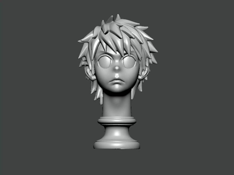 3D Model-CHARACTER0027 bust of anime character