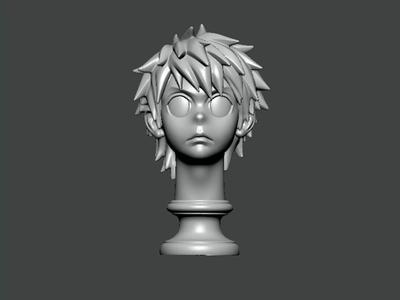 3D Model-CHARACTER0027 bust of anime character