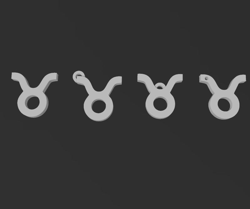 Pack 1 Taurus logo wallart keychain HD