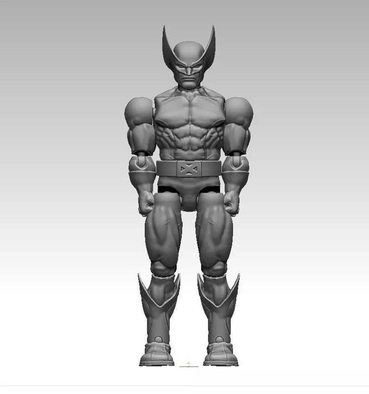 Wolverine Marvel Xmen 97 3d Action figure printed in 100mm