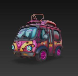cyberpunk bus