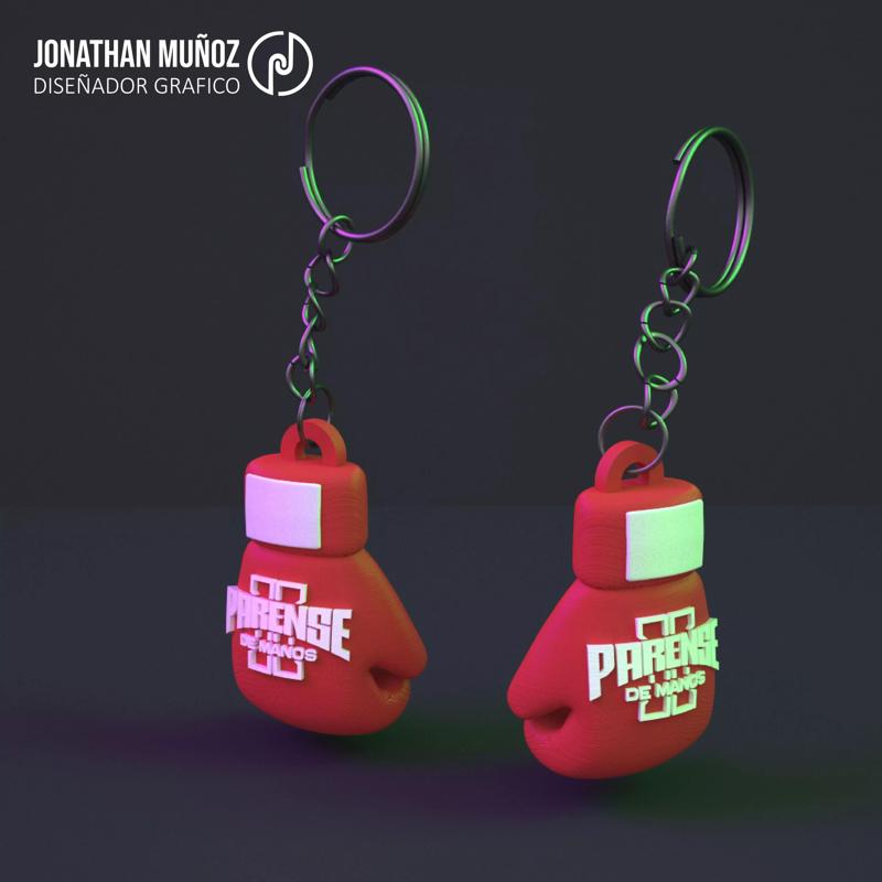 Boxing Gloves Keychain Set Parese de Manos