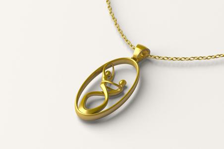 Dance figure Pendant 091