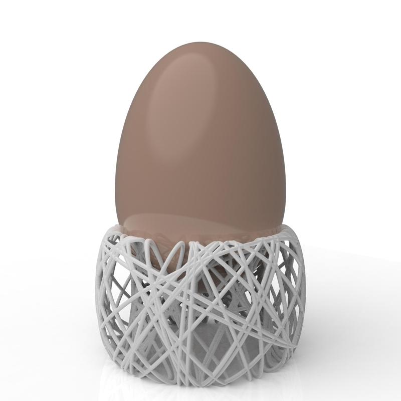 Bird's nest egg cup