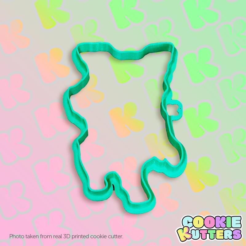 EXCITED DOG JUMPING COOKIE CUTTER MOLD