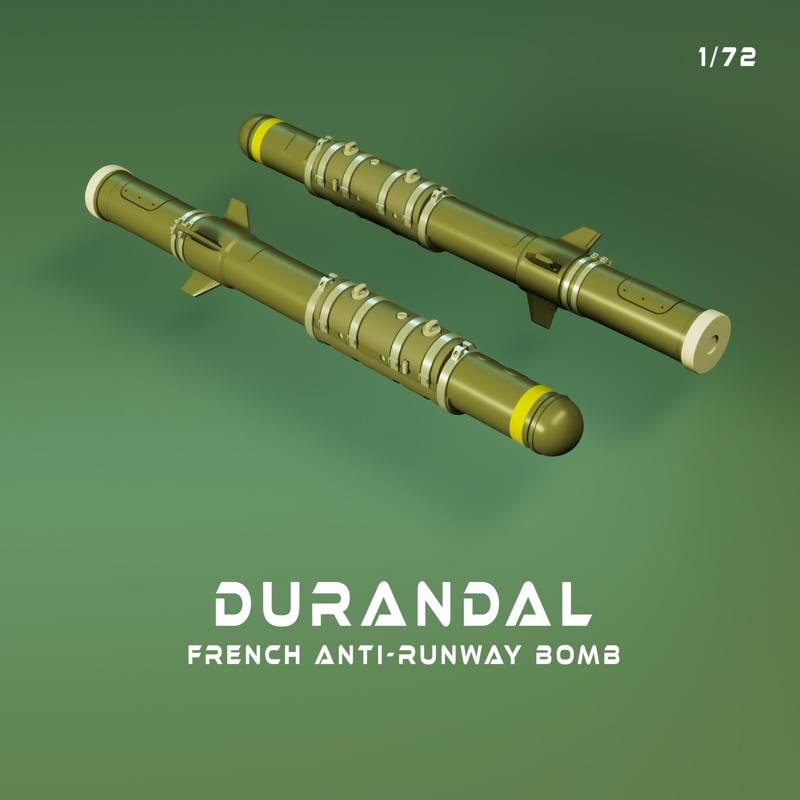 Durandal French anti-runway parachute retarded bomb