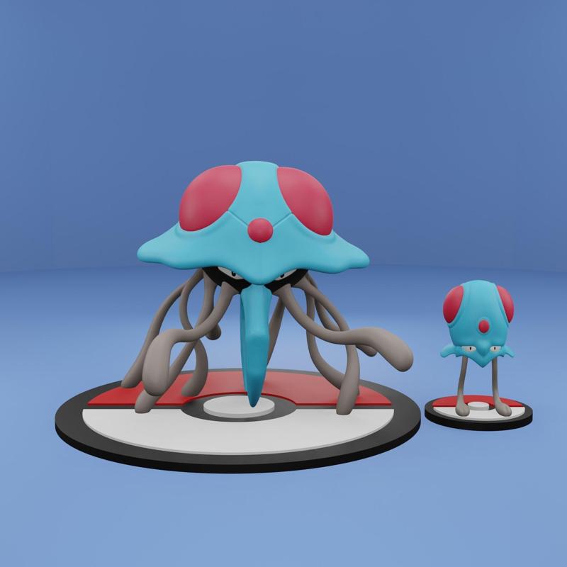 Pokemon No. 072, 073 Tentacool, Tentacruel