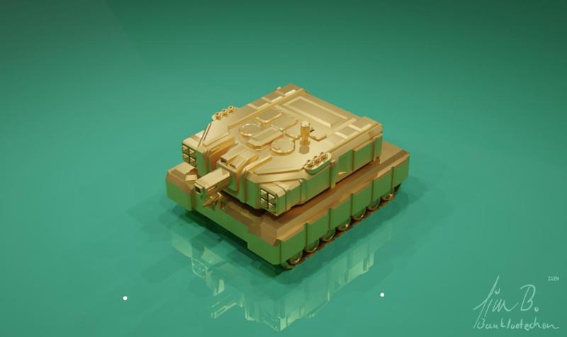 Battletech Bulldog medium tank proxy