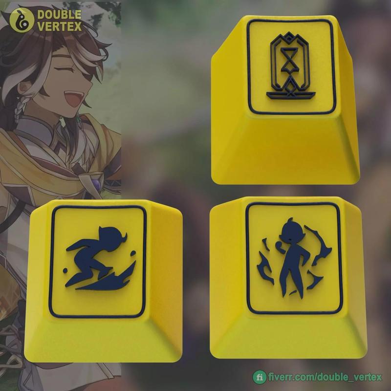 Genshin Impact Sethos Keycaps - OEM Profile